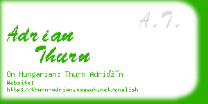 adrian thurn business card